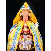 實體店面黃龍袍 (適合母娘、女神、千歲、王爺...) 神明衣 平繡龍袍 龍袍 神明衣訂製 神像訂製