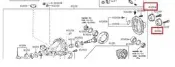 (無現貨需預訂，請勿直接下標)Lexus 05-12 IS250 99-04 IS200 正廠新品 後差速器 鐵套橡皮