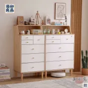 優印良品家居 免運 公司貨 可開發票 【免運到府 新品上市】輕奢實木抽屜式收納櫃簡約多層客廳雜物儲物櫃家用五斗柜子小衣櫃 四層櫃 五斗櫃 多層置物櫃工廠現貨直銷 售後保障 全館八折 新品特價 yy815