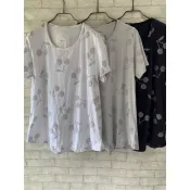 正韓!B-Company竹節棉.彈性佳.櫻桃.圓領T-特價