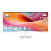 【MSI 微星】雷蛇有線電競滑鼠組★PRO MP341CQW E12 34型 VA 120Hz 2K 美型曲面螢幕(21:9/1500R/內建喇叭/T