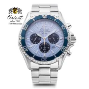 ORIENT 東方錶 Quartz Sports系列 太陽能跑馬計時腕錶 75週年全球限量款 藍色 RA-TX0210L