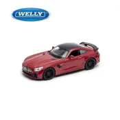 【WELLY 威利】4.75吋 賓士 Mercedes-Benz AMG GTR 高性能跑車模型 43747CW(金屬紅色)