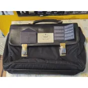 PRADA TESSUTO VITEL V119小牛皮和尼龍材質的公事包二手商品