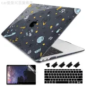 ♞4件套 滿天星星空宇宙繁星打印殼 MacBook Pro保護殼 Air 13 14英吋 M4 M3芯片 塑料水晶硬殼防