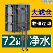 魚池過濾箱滴流盒器周轉箱池塘水循環系統上濾沼澤濾水裝置槽