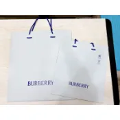 《Burberry 》皇家藍騎士 專櫃紙袋 提袋 短夾/領帶專屬禮盒 銷貨明細套 卡片