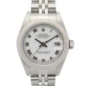 【DOKODEMO】【二手】勞力士ROLEX腕錶 Datejust F 序號 79174 WH/RO K18WG（白K金）不銹鋼 Datejust F 序號女二手 A