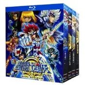 BD藍光動漫動畫聖鬥士星矢聖鬥士(TV全集冥王神話歐米伽劇場版）日語中繁BD藍光光碟10碟盒裝