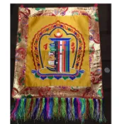 〔觀音宗教文物〕十相自在刺繡掛畫 唐卡