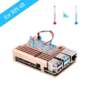 樹莓派4b金屬外殼4代鋁合金散熱殼子raspberry pi4主板保護殼配件