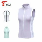 喜挖2店 【喜挖】TTYGJ高爾夫運動馬甲秋冬立領防風保暖背心外搭上衣運動服女外套