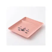 (店+)【yamaka】日本製 嚕嚕米 阿金 陶瓷盤-橘紅色-剛烤好的吐司可透氣防悶-吐司盤 點心盤 水果盤 下午茶盤 可機洗 可微波