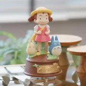 JPGO 經典 陶瓷 音樂鈴 宮崎駿 龍貓 小梅藍白龍貓 音樂盒 卡通音樂盒 收藏 擺飾 4905610404957