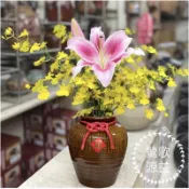 【鶯歌源益】2升 插花小酒甕 招財甕 陶瓷花器 無蓋子/附贈結繩及貼紙