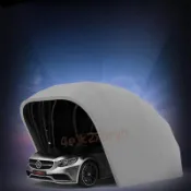 好物特賣🏆不鏽鋼半自動全自動摺疊車棚 收縮可移動戶外汽車車棚 戶外移動車棚 遮陽汽車大傘 車庫篷房
