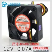 臺灣EVERCOOL EC4010M12CA 4010 12V 0.07A 4CM 靜音CPU橵惹風扇