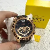 【英威塔｜全新】現貨 INVICTA 手錶 石英錶 男錶 鋼索款 真三眼 橡膠錶｜Little Bee 小蜜蜂精品