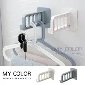 Mycolor 衣架 收納掛架 衣架收納 門後掛鈎 門後掛架 魔術衣架 掛鉤 晾衣架 曬衣架 收納架 牆壁 壁掛式 折疊 毛巾 浴巾 衣物 床單 晾曬 衣架掛勾 ♚MY COLOR♚【K088】