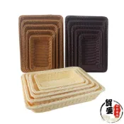 (店+)仿藤籃【賀亞批發】仿藤收納籃 仿藤收納筐 手工仿藤籃 仿藤麵包籃 烘焙麵包籃