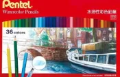 玉山最低比價網 [COSCO代購6] D134897 Pentel 水溶性色鉛筆 36色 X 2盒