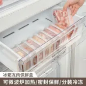 🌈蝦皮爆款 定量小保鮮盒 食物保鮮收納盒 蔬菜冷凍層凍肉類冰箱食物收納盒 水果格 可微波 置物盒 收納盒