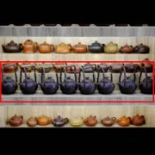 協貿國際日用品生活館 早期紫泥雕塑梅花提樑周桂珍款宜興正品紫砂壺文玩收藏1入 -