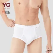【YG 天鵝內衣】輕著感透氣羅紋三角褲