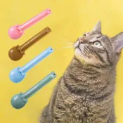 (店+)【LEEHOO】貓肉泥餵食器飼料勺二合一多功能湯匙貓肉泥專用 貓狗餵食湯匙 肉泥擠壓器 萬用餵食器 飼料鏟