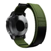 (店+)【ibits】Garmin 佳明 魔鬼氈尼龍錶帶 Fenix 6X 5X 替換腕帶 魔術貼表帶 22mm 26mm(錶帶)