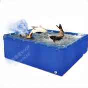 帆布魚池 防水布大型養殖水產加厚篷布游泳池布 家用蓄水池養魚水箱 大型養殖水箱 魚池 養魚池 養殖池 刀刮布