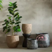 布拉格奇幻生活 免運 公司貨 仿真 水泥花盆簡約室內陽臺大口徑高檔戶外庭院綠植盆栽裝飾花器擺件 可開發票 全館五折 工廠現貨直銷 新品特價 BLGQHSH1225
