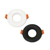 【E極亮】LED MR16 7.5公分 圓月崁燈 黑色 白色  2入組(MR16 崁燈座 不含光源)