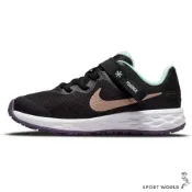 Nike 中童 慢跑鞋 Revolution 6 FlyEase NN PS 黑金【運動世界】DD1114-005
