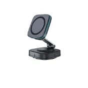 (店+)OnePower 15W 磁吸無線充電手機支架 真空 吸盤 車載 車用 無線車充 適用 iPhone 小米