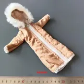 【新品推薦】1:6兵人 散件 女兵人 香檳色 羽絨服 棉衣  兵人衣服 女兵人外套