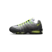 (店+)【NIKE 耐吉】Nike Air Max 95 OG “Neon“ 休閒鞋 黑灰 螢光綠 男鞋 HM4740-001 [台灣現貨]