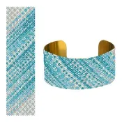 Peyote 圖案手鍊，串珠手鍊，Miyuki Delica 圖案，Peyote Stitch