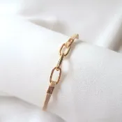 簡約 金屬鍊 淺卡其 麂皮繩 細環