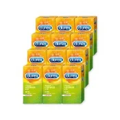 【Durex 杜蕾斯】螺紋裝衛生套12盒(共144入 保險套/衛生套/安全套/避孕套/避孕/顆粒)