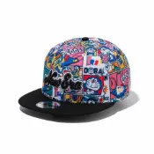 未來百貨 - 哆啦A夢 x New Era 59FIFTY 漫畫全印花 黑色 帽子