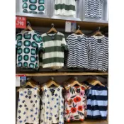 UNI AUTH MARIMEKKO 圖案襯衫(標籤 1990¥)寬鬆款可後退尺碼