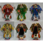 布袋戲 布袋戲偶 布袋戲手偶 五路財神 (附展示架底座) 童玩偶 / 尊