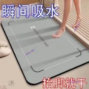 【好物推薦】【秒吸水】衛生間地墊速幹吸水浴室防滑墊厠所洗手間腳墊 886V