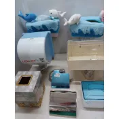 家用抽掘式工具箱面紙盒立体體方型面紙盒-早期木面紙盒不鏽鋼捲筒紙架架衛生紙架