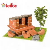 【德國teifoc】DIY益智磚塊建築玩具-迷你小屋TEI1023 集點購賣場