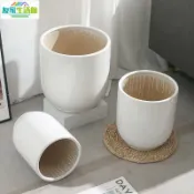 友家生活館 台灣公司 落地陶瓷花盆特大號簡約大口徑花盆陶瓷落地盆檸檬樹龍血樹龜背竹 YJ4-17 136快速出貨