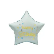生日氣球 五角星鋁膜氣球 生日派對佈置 氣球佈置 場景布置 亞光復古色 生日快樂氣球 派對場景裝飾 生日布置 房間佈置