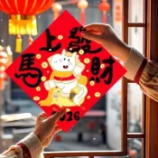 🔥春節佈置 過年裝飾 2026 馬年 新年 過年 新春節 創意 卡通 新居 大門貼 喬遷 福字 門幅 門聯 定製