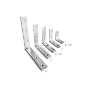 (店+)內角鐵 L型鐵片1-1/2“、2“、2-1/2“、3“、4“ 厚1.5mm L型固定片 鐵片(單售) 中崙五金